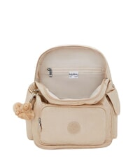 KIPLING CITY PACK S Zainetto sparkled beige - Borse Donna - 4