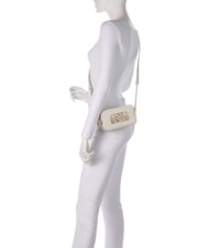 LOVE MOSCHINO LOVELY LOVE Borsa mini a bauletto, con tracolla avorio - Borse Donna - 3