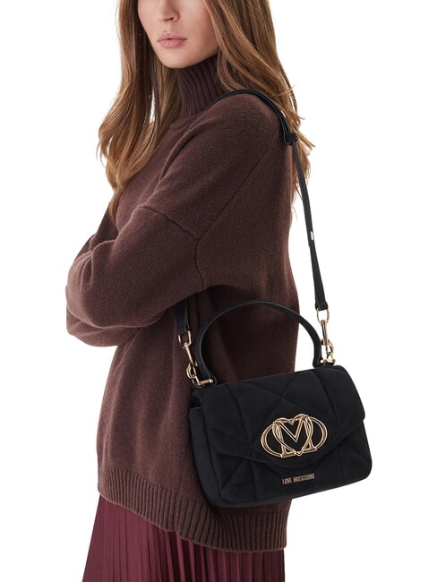 EMBOSSED Borsa mini a mano, con tracolla Nero - Borse Donna