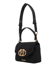 LOVE MOSCHINO EMBOSSED Borsa mini a mano, con tracolla Nero - Borse Donna - 4