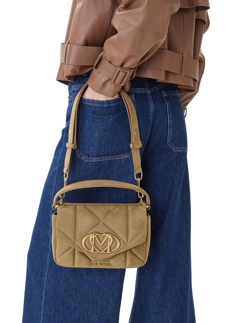 EMBOSSED Borsa mini a mano, con tracolla sabbia - Borse Donna