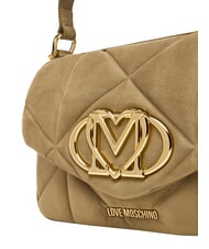 LOVE MOSCHINO EMBOSSED Borsa mini a mano, con tracolla sabbia - Borse Donna - 5