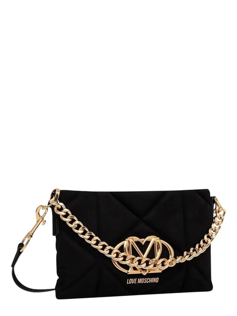 EMBOSSED Pochette con catena Nero - Borse Donna