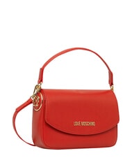 LOVE MOSCHINO CHUNKY TAB Borsa con flap e tracolla ROSSO - Borse Donna - 4