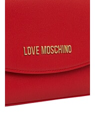 LOVE MOSCHINO CHUNKY TAB Borsa con flap e tracolla ROSSO - Borse Donna - 5