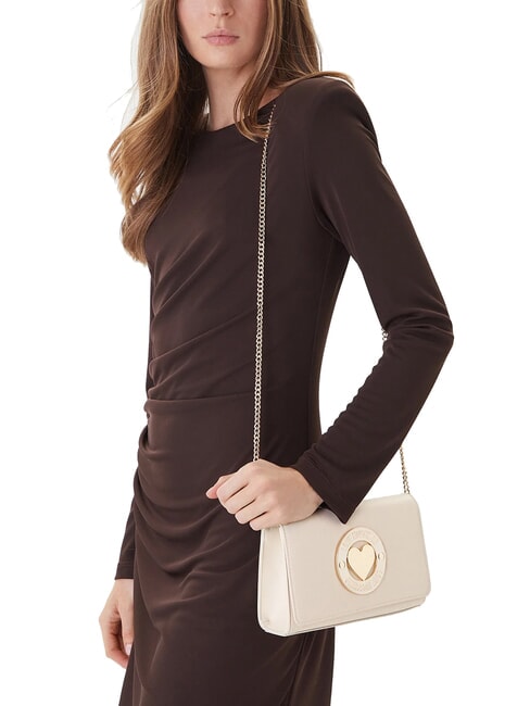 SMART DAILY Pochette con tracolla metallica avorio - Borse Donna