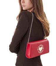 LOVE MOSCHINO SMART DAILY Pochette con tracolla metallica ROSSO - Borse Donna - 2