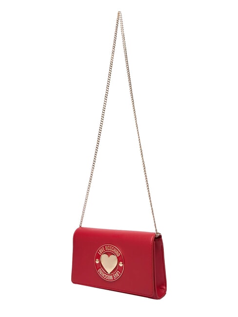 SMART DAILY Pochette con tracolla metallica ROSSO - Borse Donna
