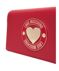 LOVE MOSCHINO SMART DAILY Pochette con tracolla metallica ROSSO - Borse Donna - 5