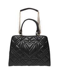 LOVE MOSCHINO QUILTED Borsa a mano, con tracolla a catena Nero - Borse Donna - 3