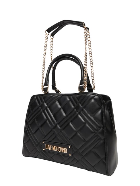 QUILTED Borsa a mano, con tracolla a catena Nero - Borse Donna