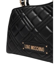 LOVE MOSCHINO QUILTED Borsa a mano, con tracolla a catena Nero - Borse Donna - 5