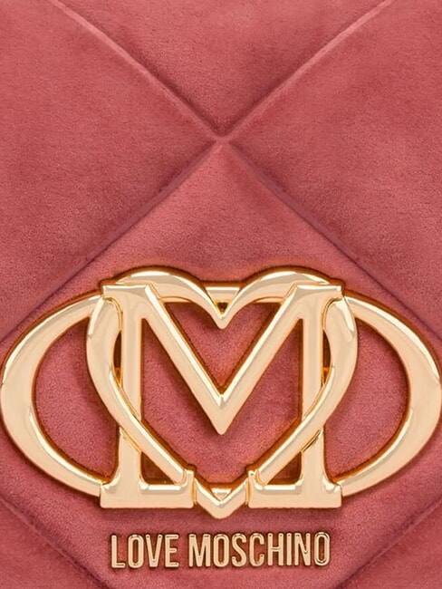 EMBOSSED Borsa a spalla, doppia portabilit&agrave; rosa antico - Borse Donna