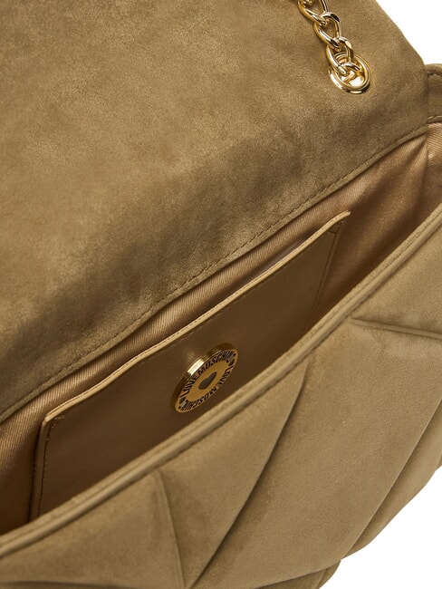 EMBOSSED Borsa mini a spalla, con catena sabbia - Borse Donna