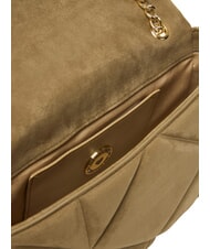 LOVE MOSCHINO EMBOSSED Borsa mini a spalla, con catena sabbia - Borse Donna - 6