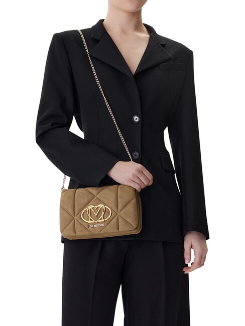 EMBOSSED Borsa a spalla, doppia portabilit&agrave; sabbia - Borse Donna