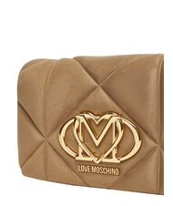 LOVE MOSCHINO EMBOSSED Borsa a spalla, doppia portabilit&agrave; sabbia - Borse Donna - 5
