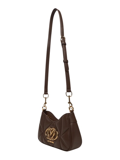 EMBOSSED Borsa a spalla, con tracolla cioccolato - Borse Donna