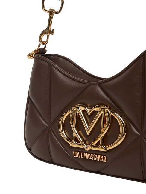 EMBOSSED Borsa a spalla, con tracolla cioccolato - Borse Donna