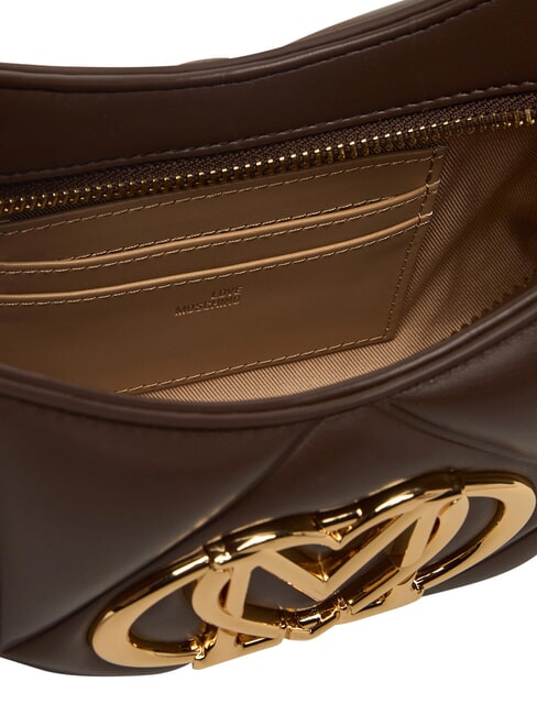 EMBOSSED Borsa a spalla, con tracolla cioccolato - Borse Donna