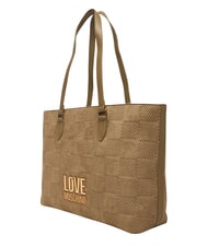 LOVE MOSCHINO PATCHY Borsa shopping, a spalla sabbia - Borse Donna - 3