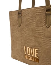 LOVE MOSCHINO PATCHY Borsa shopping, a spalla sabbia - Borse Donna - 5