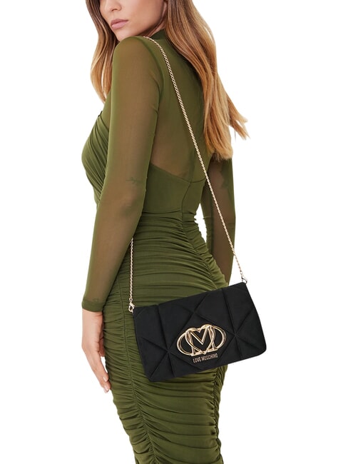 EMBOSSED Borsa a spalla, doppia portabilit&agrave; Nero - Borse Donna