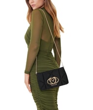 LOVE MOSCHINO EMBOSSED Borsa a spalla, doppia portabilit&agrave; Nero - Borse Donna - 2