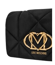 LOVE MOSCHINO EMBOSSED Borsa a spalla, doppia portabilit&agrave; Nero - Borse Donna - 5