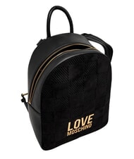 LOVE MOSCHINO PATCHY Zaino con logo Nero - Borse Donna - 5