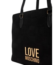 LOVE MOSCHINO PATCHY Borsa shopping, a spalla Nero - Borse Donna - 5