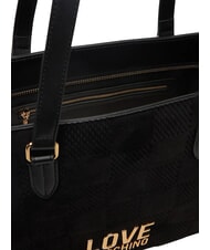 LOVE MOSCHINO PATCHY Borsa shopping, a spalla Nero - Borse Donna - 6