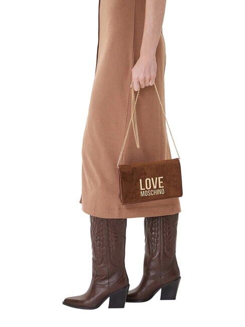 PATCHY Pochette con catena cammello2 - Borse Donna