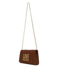 LOVE MOSCHINO PATCHY Pochette con catena cammello2 - Borse Donna - 4