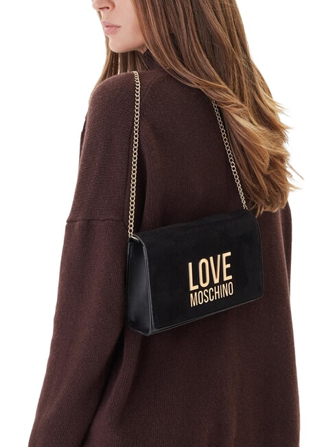 PATCHY Pochette con catena Nero - Borse Donna