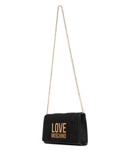 LOVE MOSCHINO PATCHY Pochette con catena Nero - Borse Donna - 3