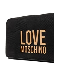 LOVE MOSCHINO PATCHY Pochette con catena Nero - Borse Donna - 5