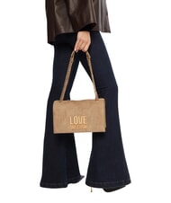 LOVE MOSCHINO PATCHY Borsa a spalla, con catena - Borse Donna