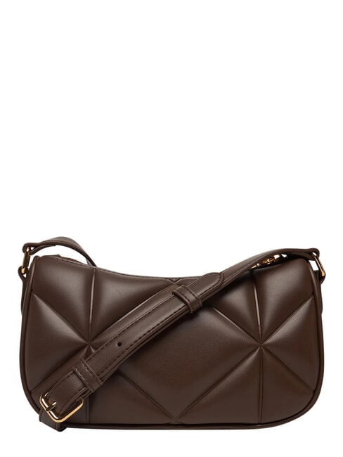 EMBOSSED Borsa mini, a tracolla cioccolato - Borse Donna