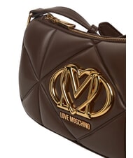 LOVE MOSCHINO EMBOSSED Borsa mini, a tracolla cioccolato - Borse Donna - 5