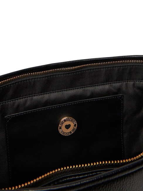 EMBOSSED Borsa shopping, doppia portabilit&agrave; Nero - Borse Donna