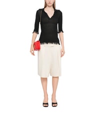 LOVE MOSCHINO EMBOSSED Borsa mini a spalla, con catena ROSSO - Borse Donna - 2