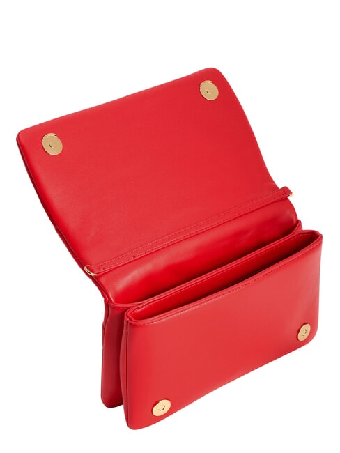 EMBOSSED Borsa mini a spalla, con catena ROSSO - Borse Donna