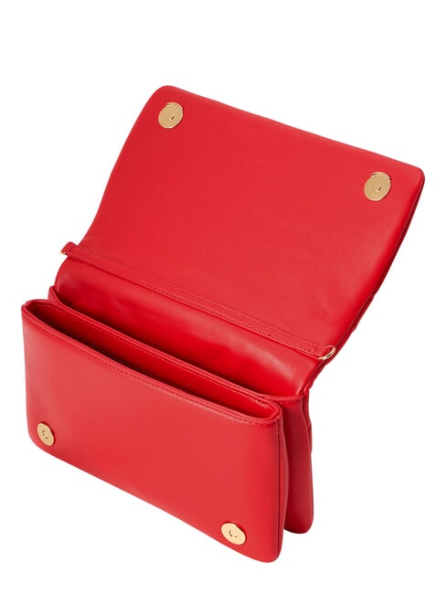 EMBOSSED Borsa mini a spalla, con catena ROSSO - Borse Donna