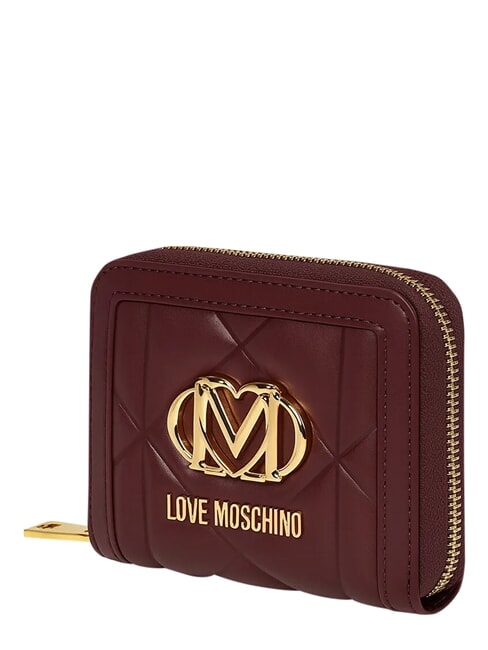 EMBOSSED Portafoglio piccolo ziparound vino - Portafogli Donna