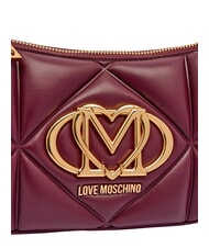 LOVE MOSCHINO EMBOSSED Borsa a tracolla, doppia portabilit&agrave; vino - Borse Donna - 7
