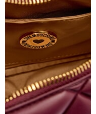 LOVE MOSCHINO EMBOSSED Borsa a tracolla, doppia portabilit&agrave; vino - Borse Donna - 8