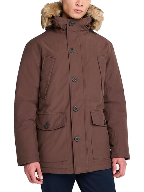 SCAR RIDGE Giaccone con cappuccio chocolate - Giacche Uomo