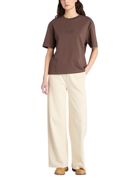 LUSH COMFORT T-Shirt in cotone chocolate - T-shirt e Top Donna