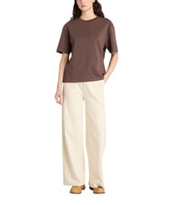 TIMBERLAND LUSH COMFORT T-Shirt in cotone chocolate - T-shirt e Top Donna - 2